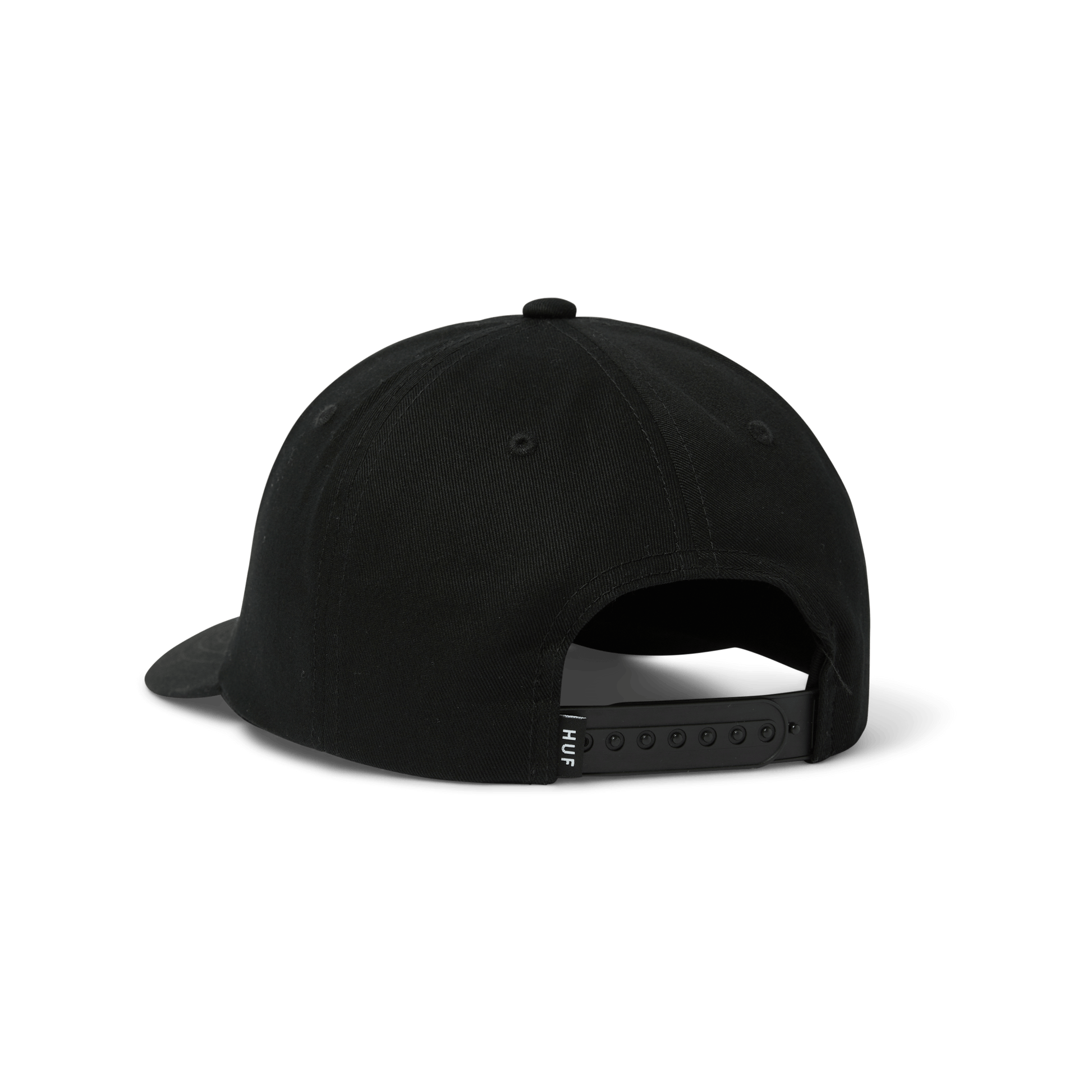 Huf Arch 6 Panel CV Snapback Hat Black