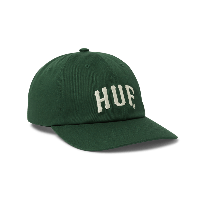 Huf Arch 6 Panel CV Snapback Hat Forest Green