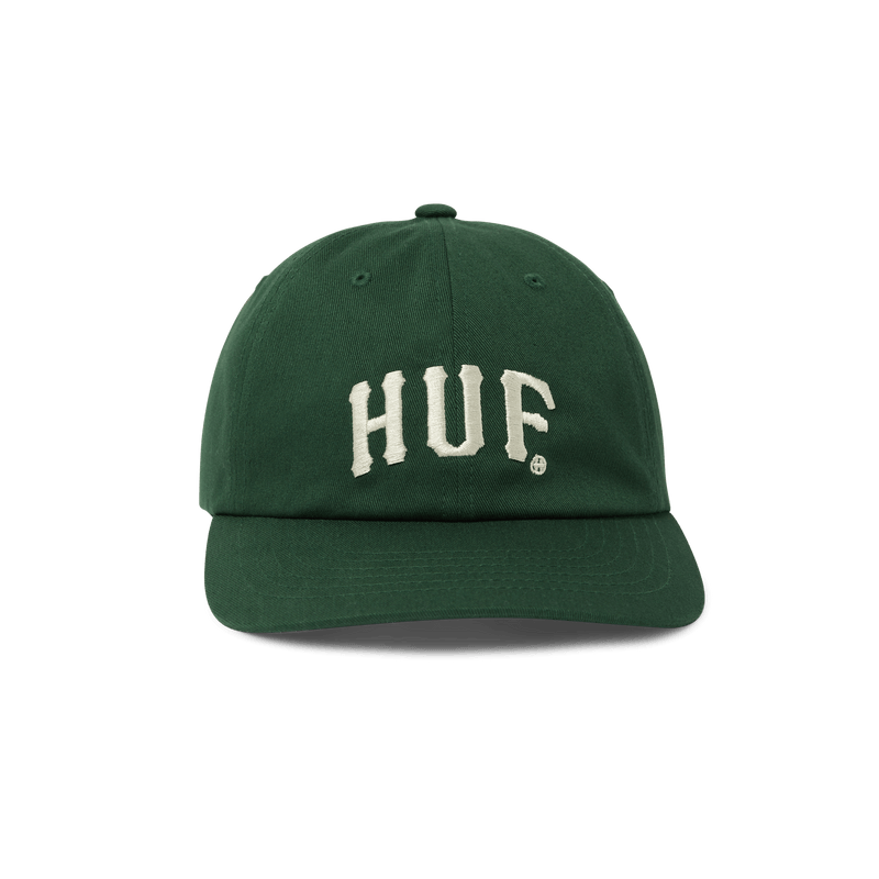 Huf Arch 6 Panel CV Snapback Hat Forest Green