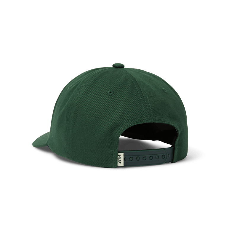 Huf Arch 6 Panel CV Snapback Hat Forest Green