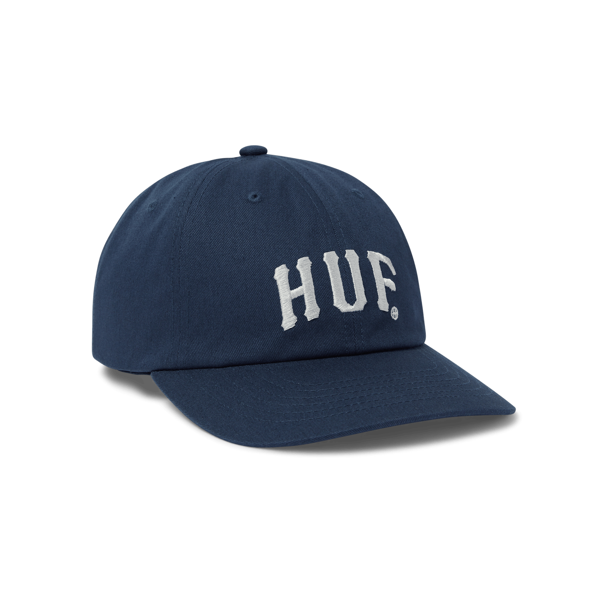 Huf Arch 6 Panel CV Snapback Hat Navy