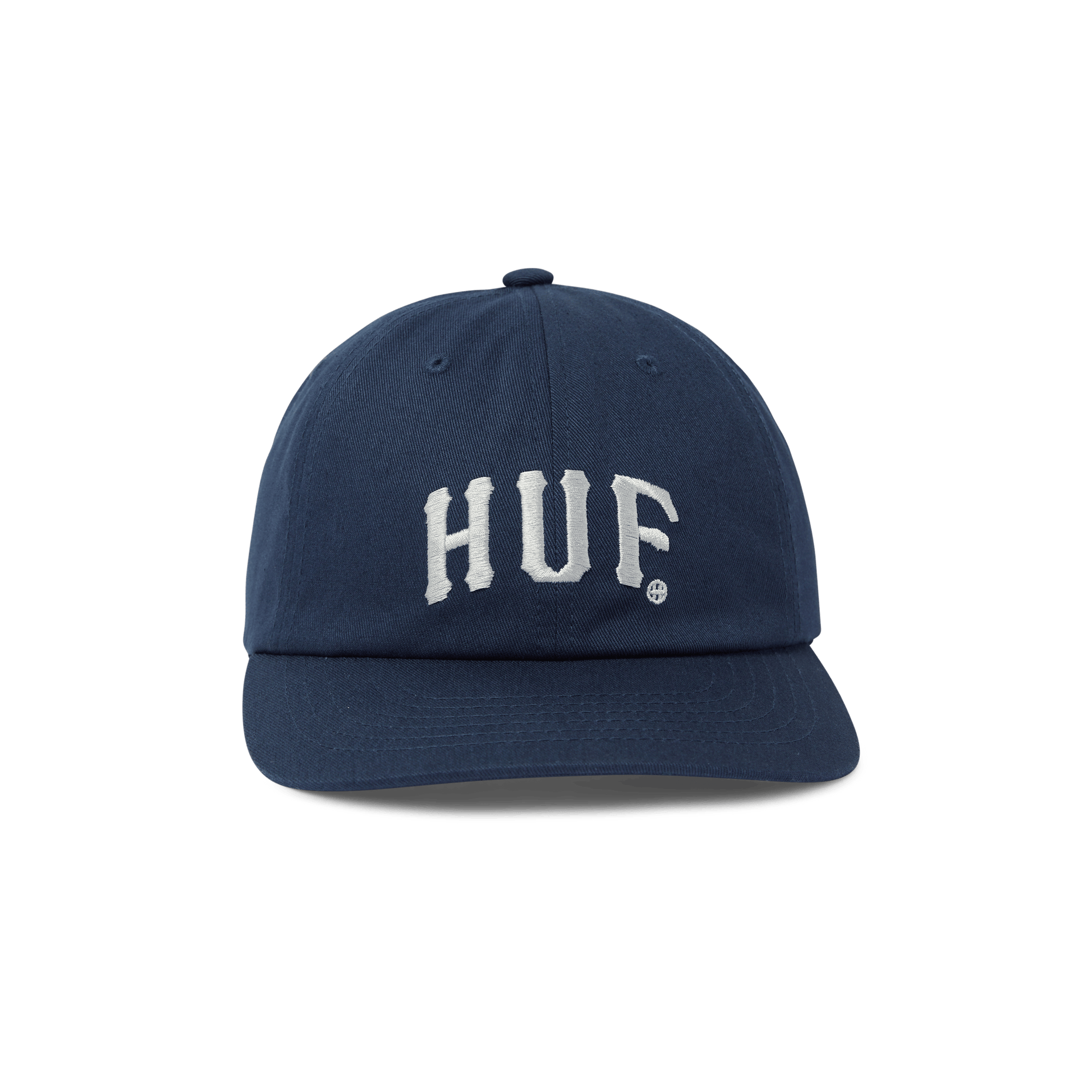 Huf Arch 6 Panel CV Snapback Hat Navy