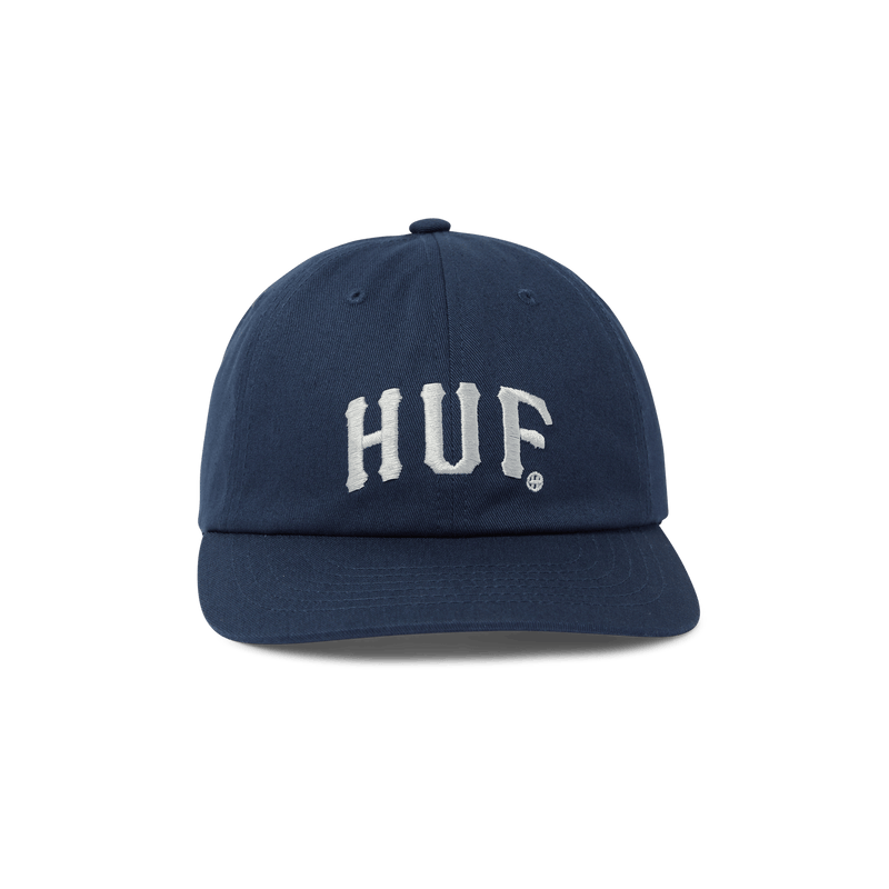 Huf Arch 6 Panel CV Snapback Hat Navy