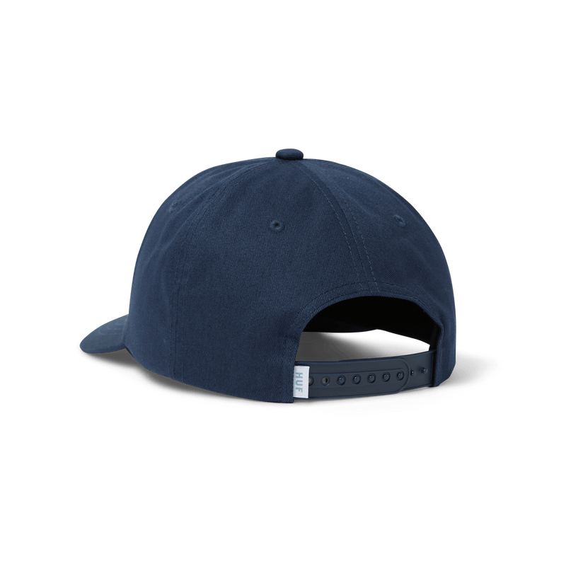 Huf Arch 6 Panel CV Snapback Hat Navy
