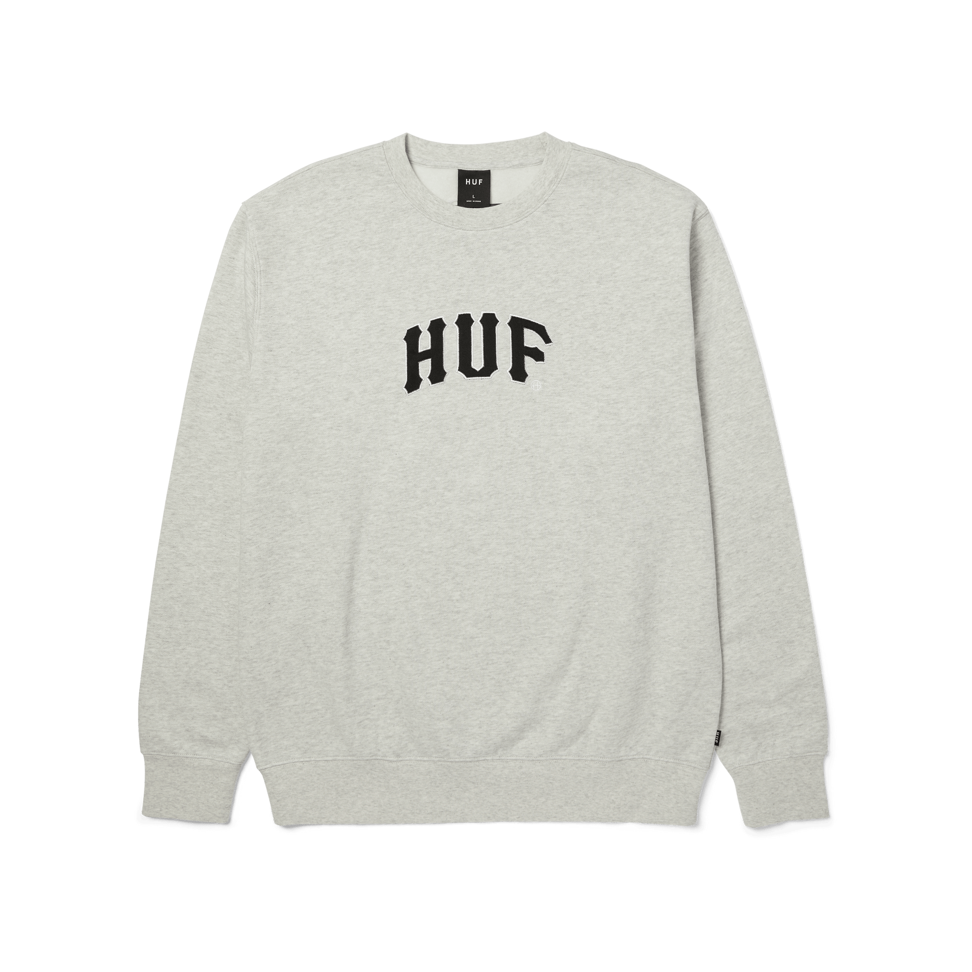 HUF Arch Applique Crewneck Sweatshirt Ash
