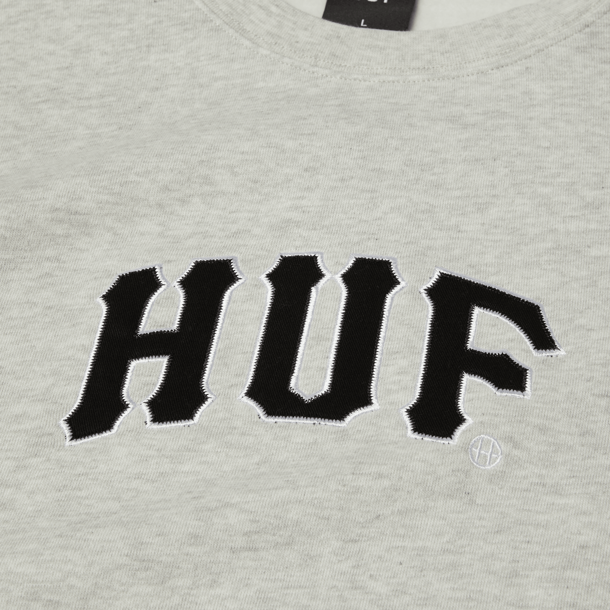 HUF Arch Applique Crewneck Sweatshirt Ash