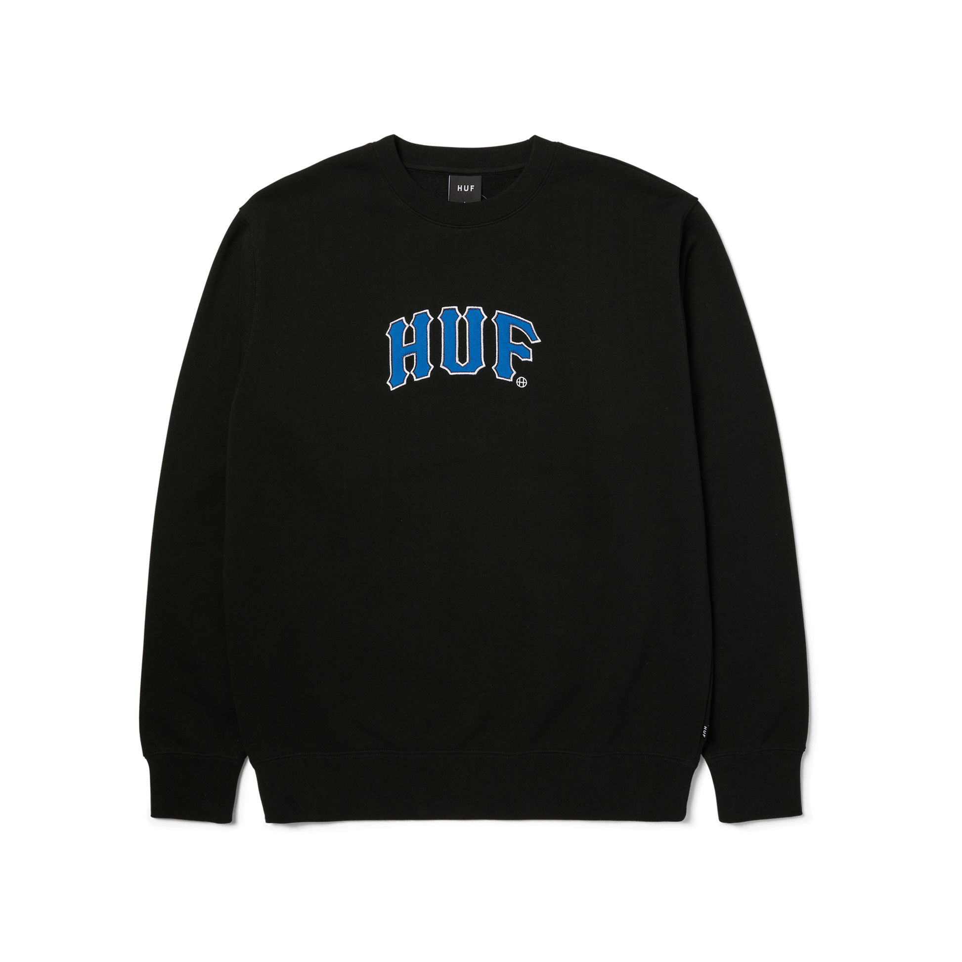 HUF Arch Applique Crewneck Sweatshirt Black