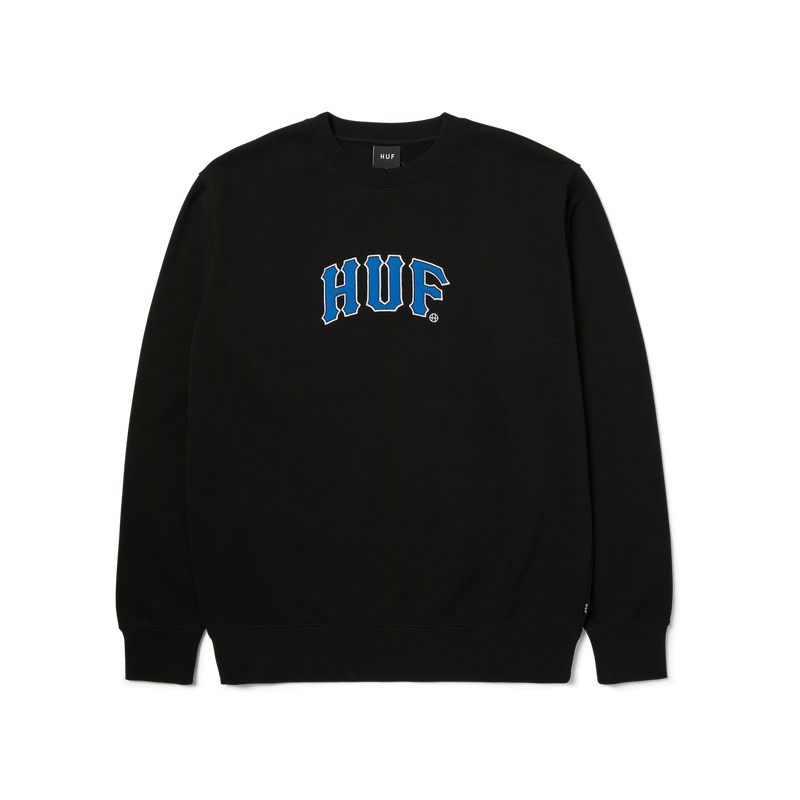 HUF Arch Applique Crewneck Sweatshirt Black