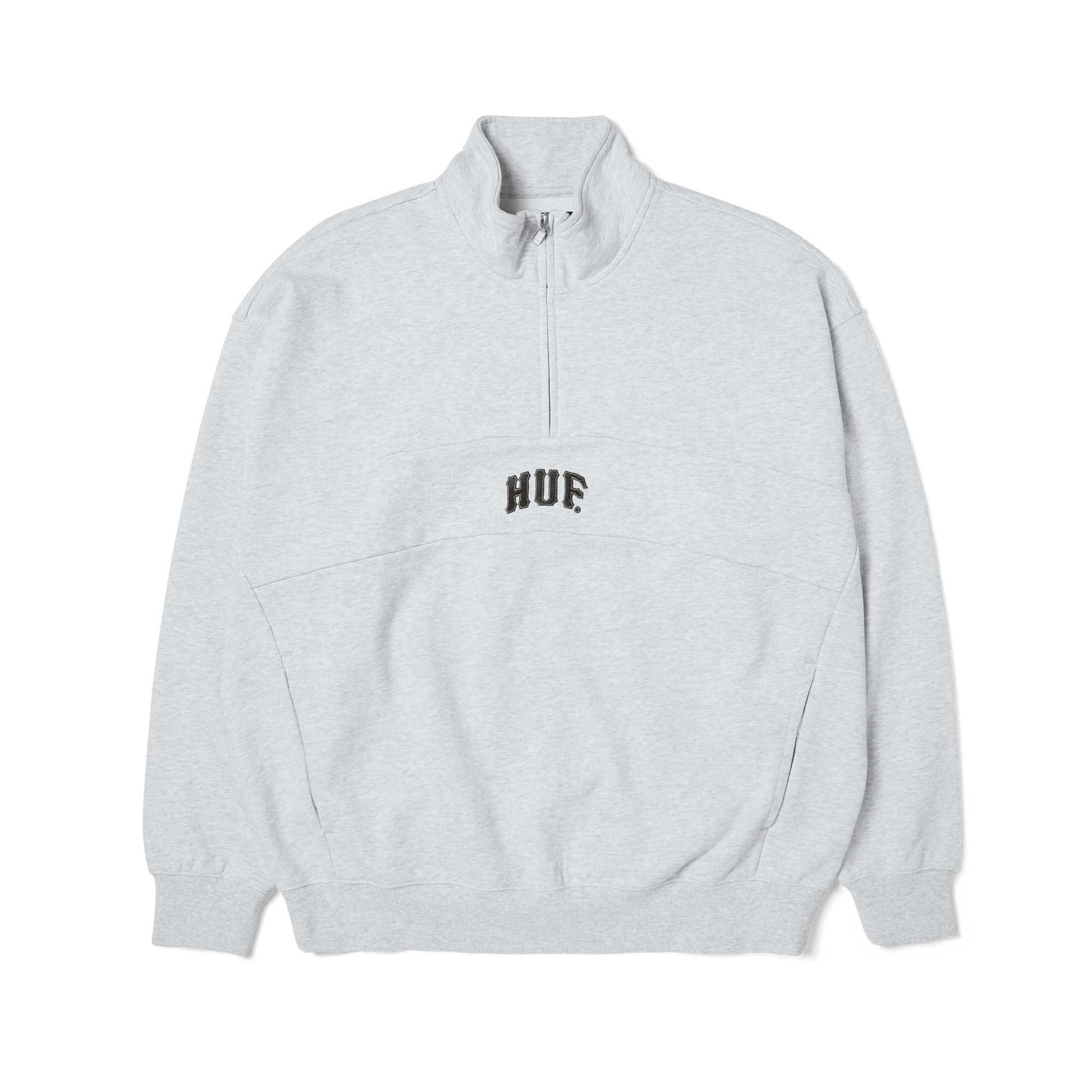 Huf Arch Enzyme 1/4 Zip Fleece Heather Grey