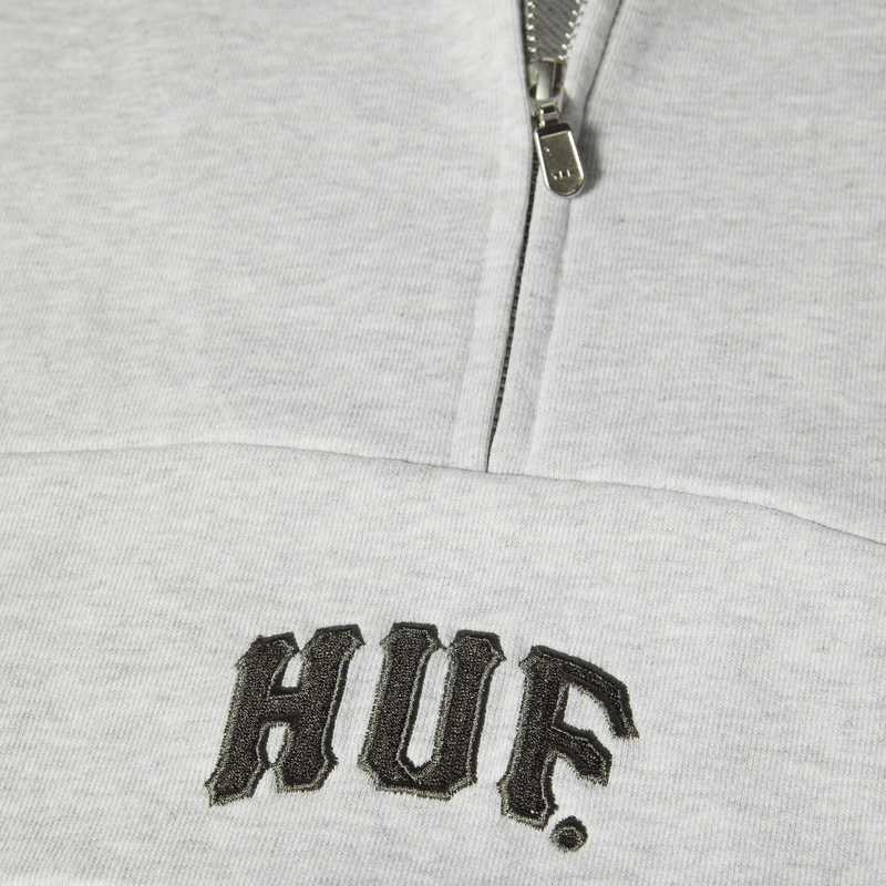 Huf Arch Enzyme 1/4 Zip Fleece Heather Grey