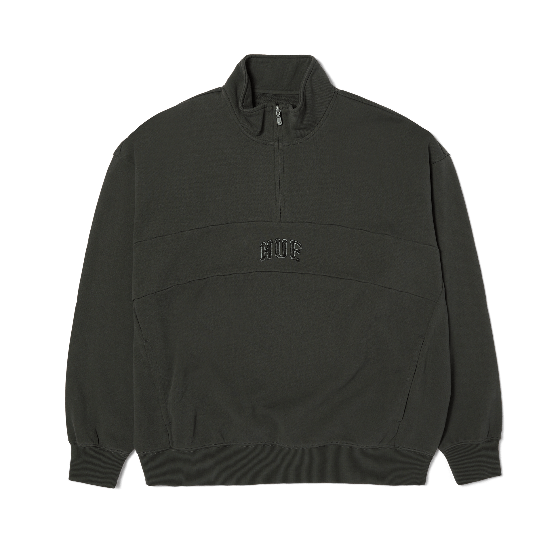 Huf Arch Enzyme 1/4 Zip Fleece Vintage Black