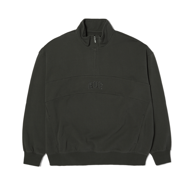 Huf Arch Enzyme 1/4 Zip Fleece Vintage Black