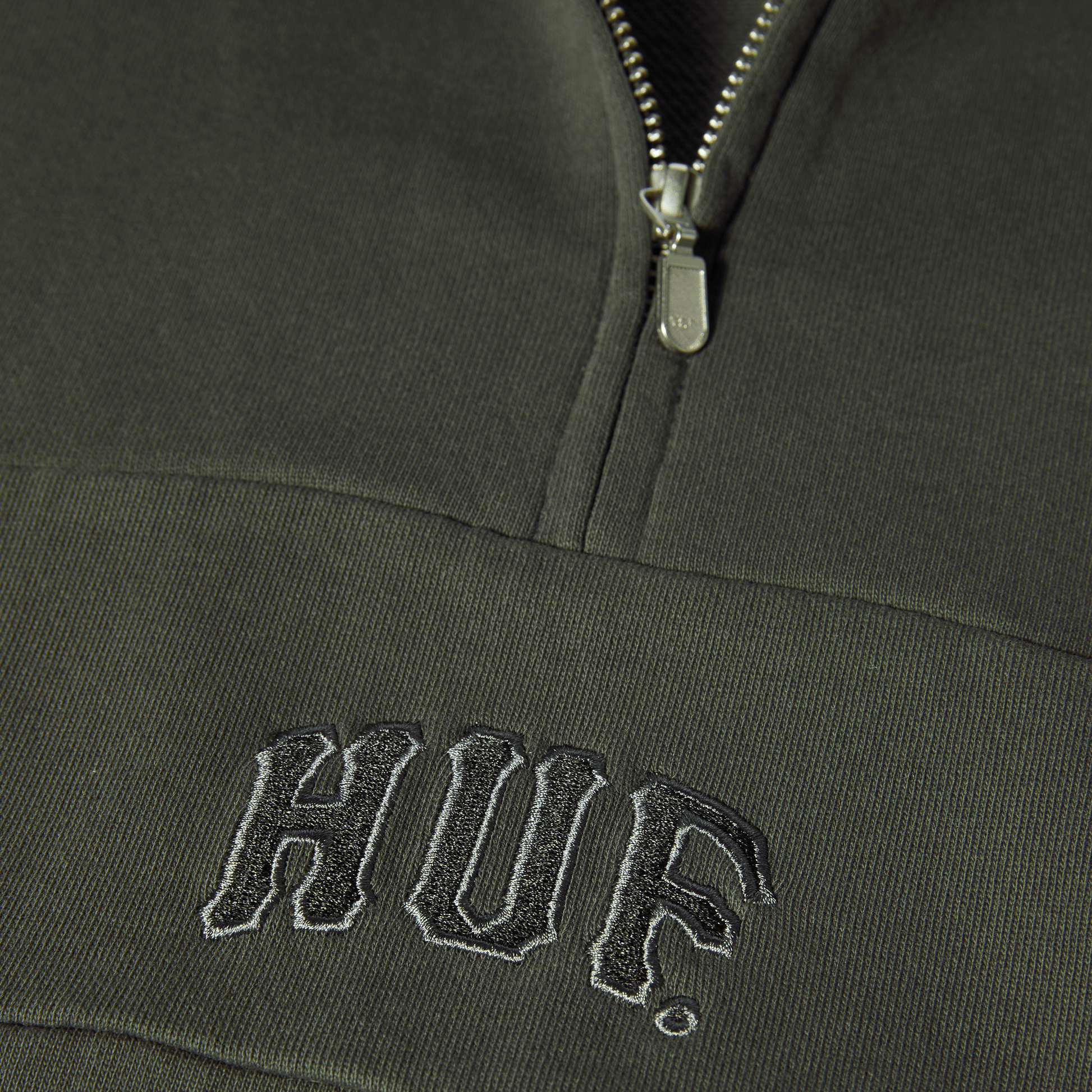 Huf Arch Enzyme 1/4 Zip Fleece Vintage Black