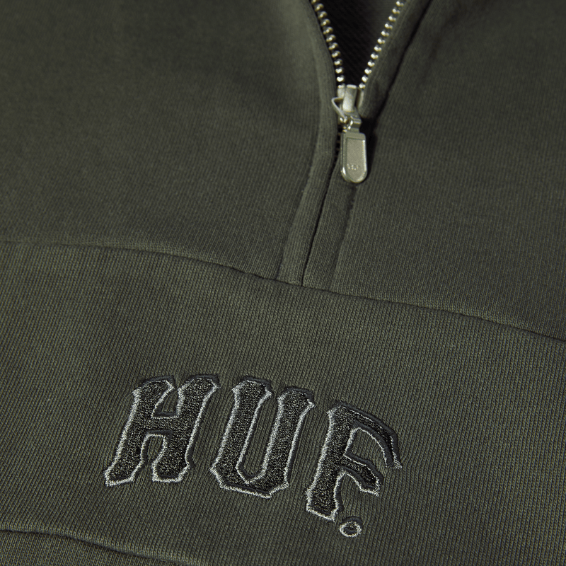 Huf Arch Enzyme 1/4 Zip Fleece Vintage Black