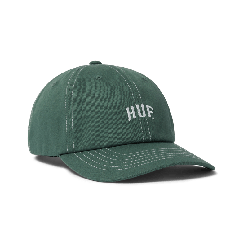 HUF Arch Logo 6-Panel Curved Visor Hat Forest Green
