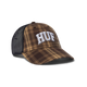 HUF Arch Low Pro Plaid Trucker Hat Brown