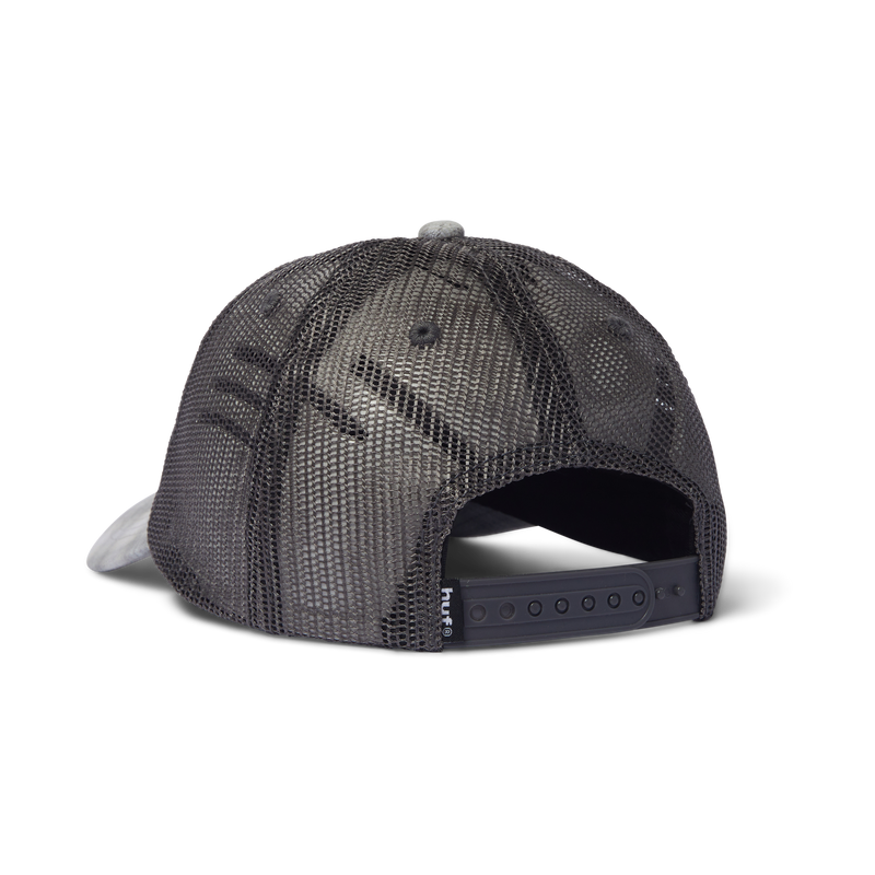 HUF Arch Low Pro Plaid Trucker Hat Grey