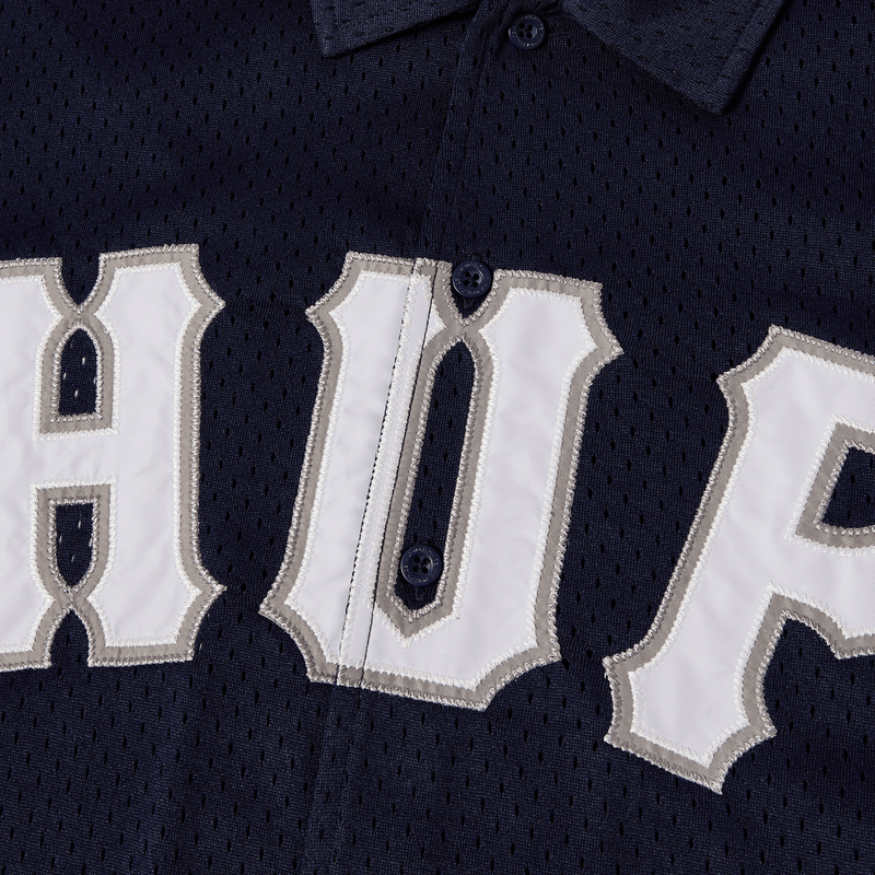 HUF Arch Mesh Button Up Navy