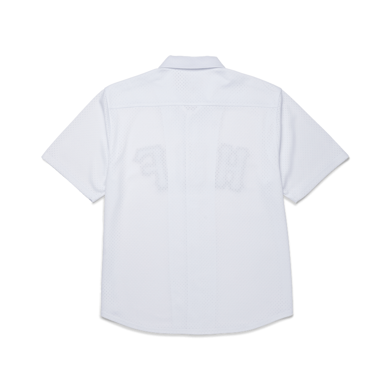 HUF Arch Mesh Button Up White