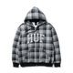 Huf Arch Plaid Full-Zip Heavyweight Hoodie Black