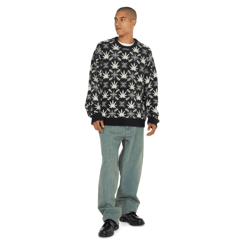 Huf Arctic Plantlife Crewneck Sweater Black