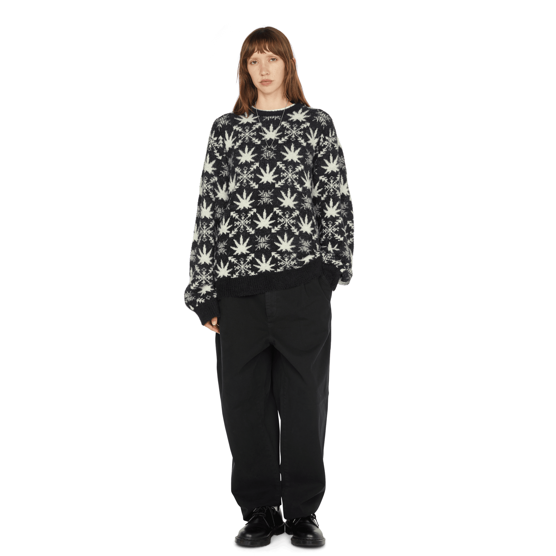 Huf Arctic Plantlife Crewneck Sweater Black