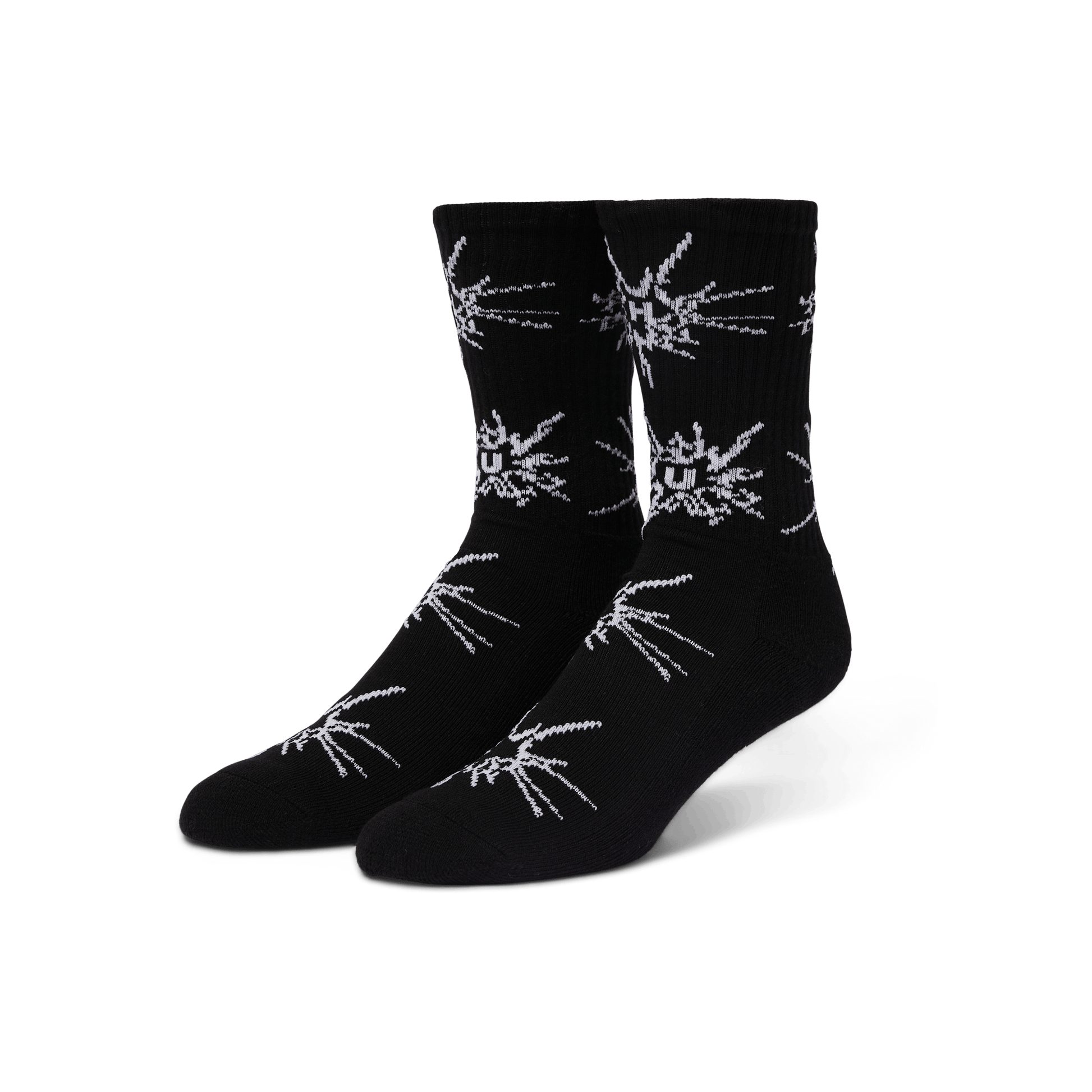 HUF Auto Glass Crew Sock Black