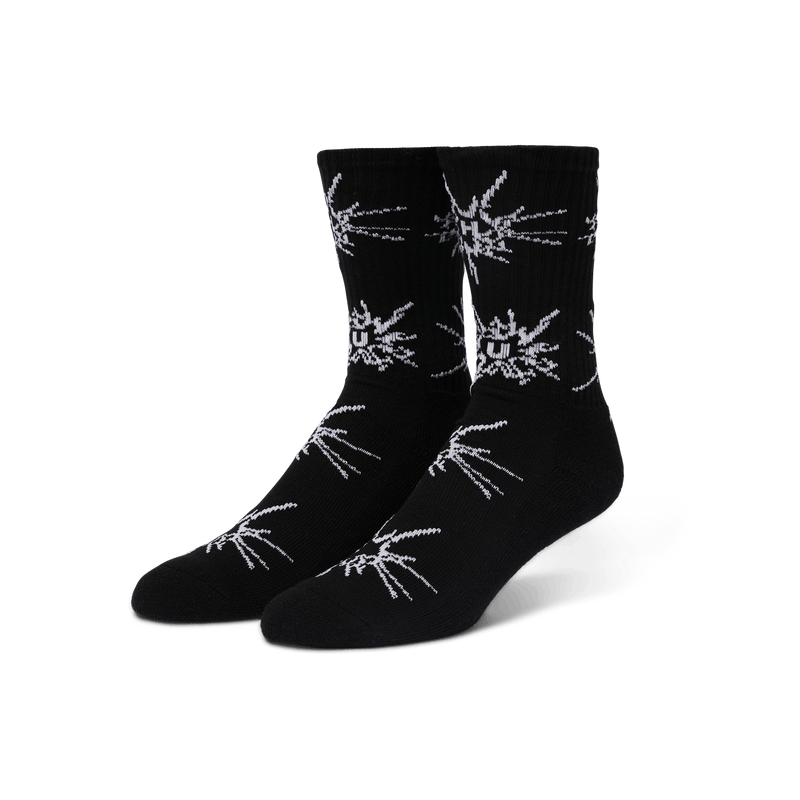 HUF Auto Glass Crew Sock Black