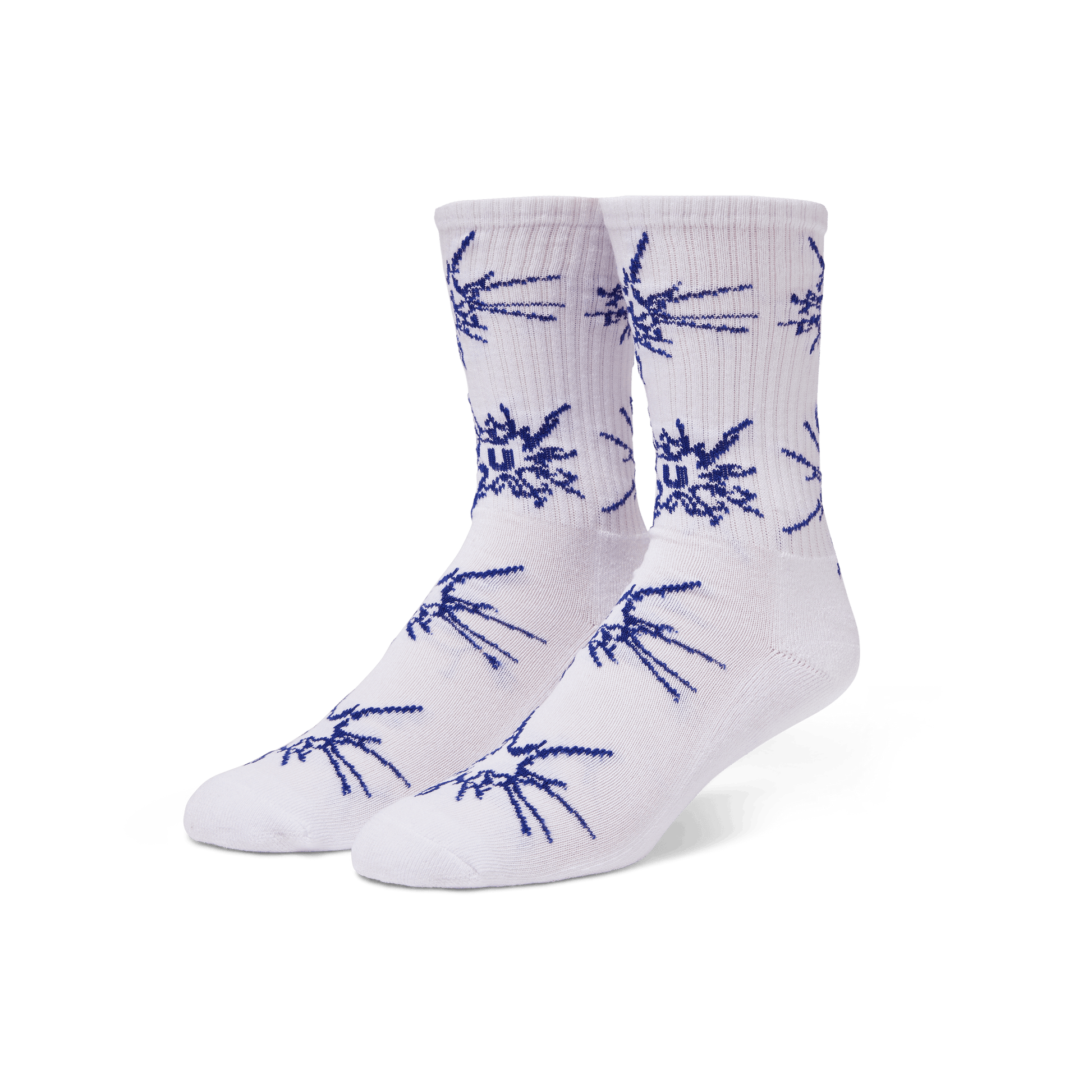 HUF Auto Glass Crew Sock White