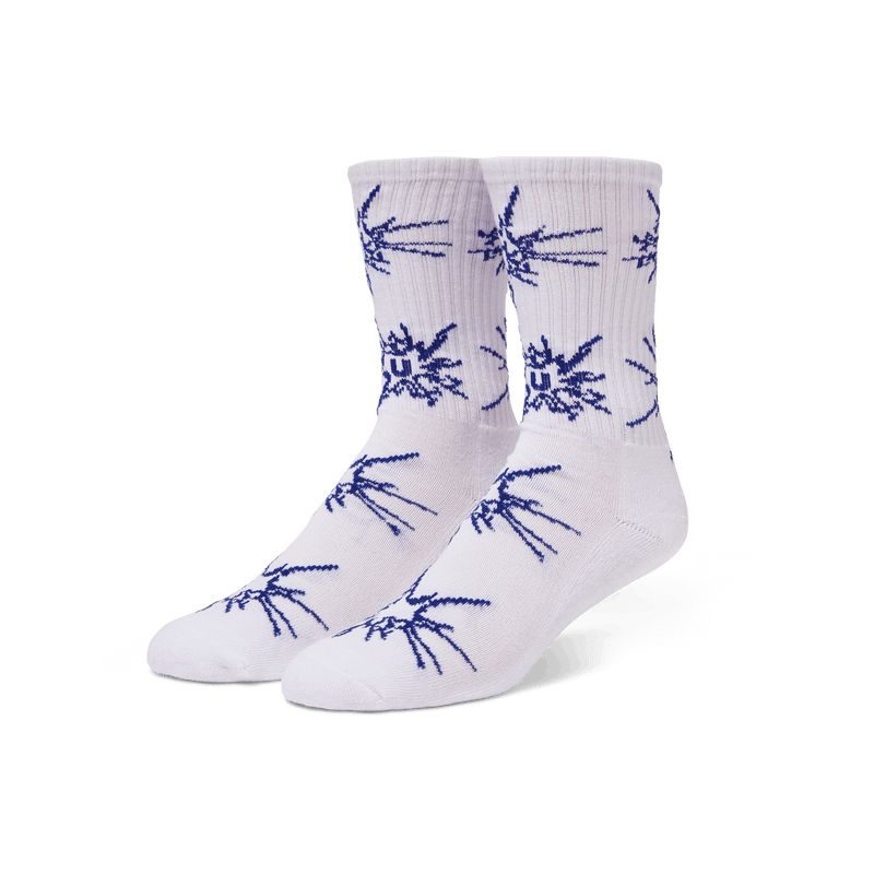 HUF Auto Glass Crew Sock White