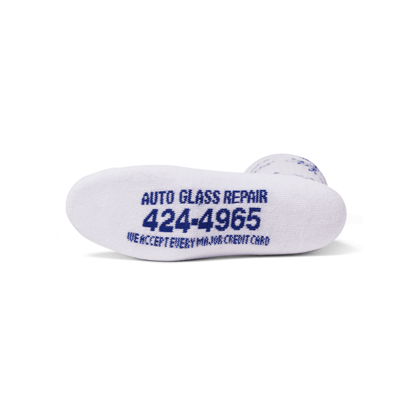 HUF Auto Glass Crew Sock White