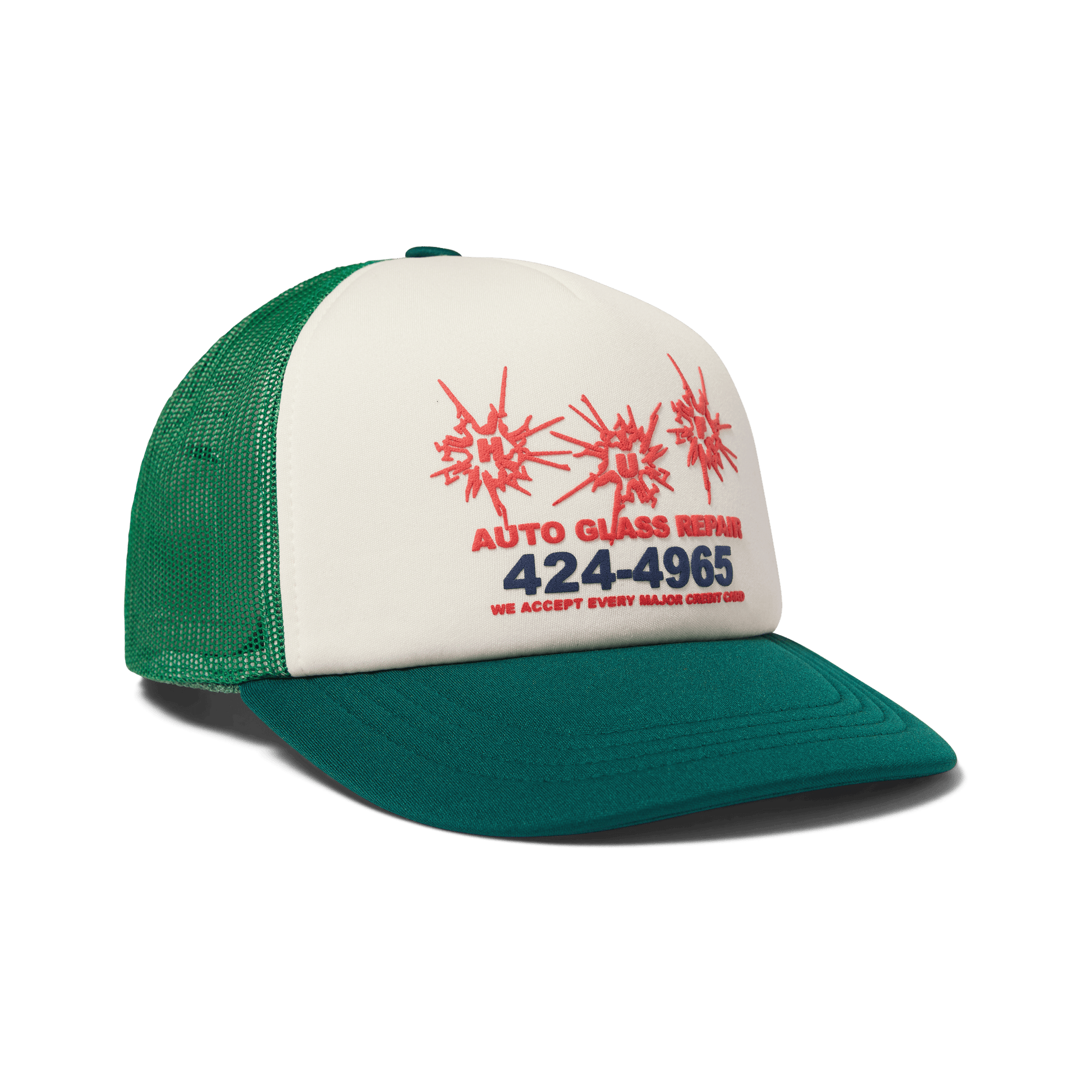 HUF Auto Glass Trucker Green