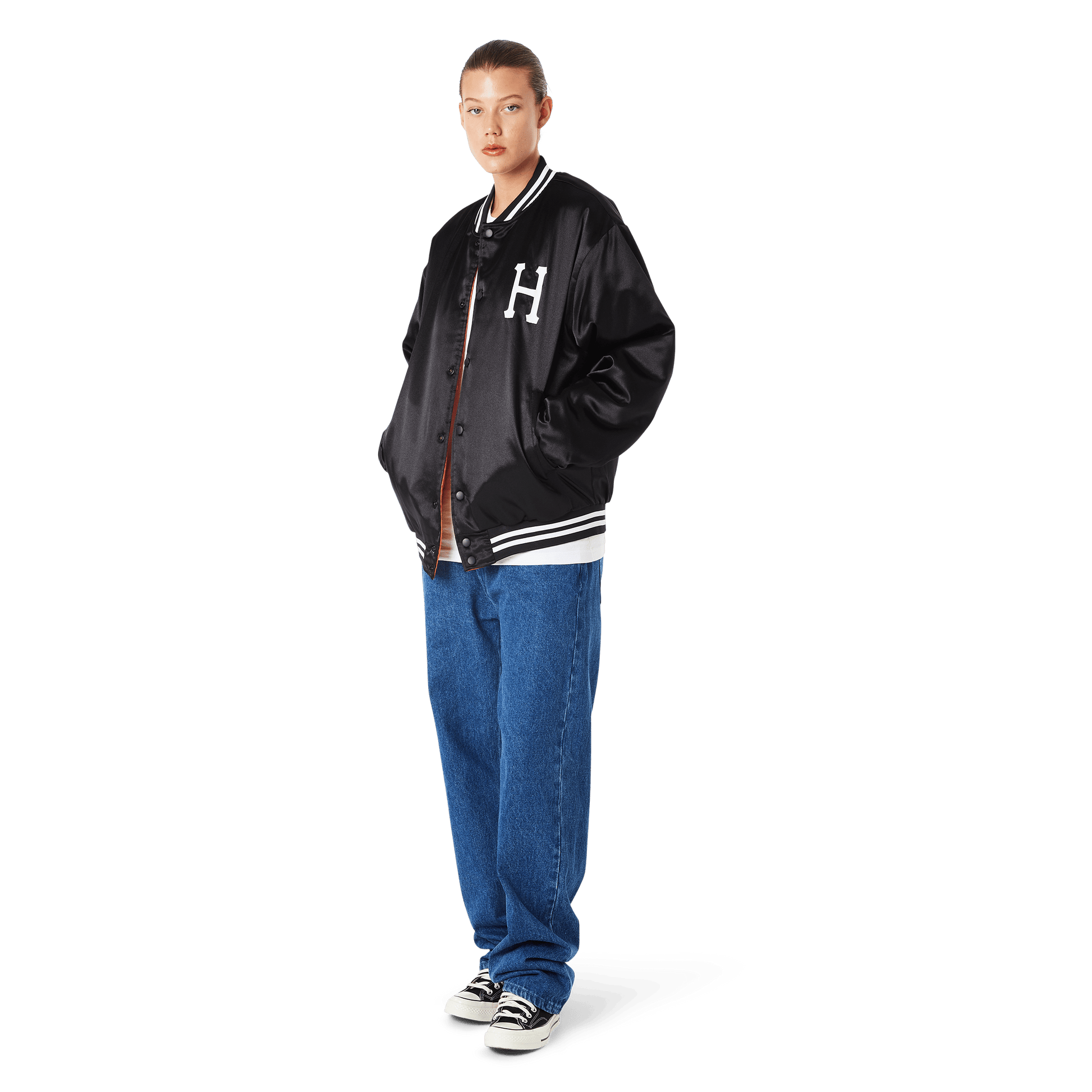 HUF Back 2 Back Reversible Jacket Black/Orange