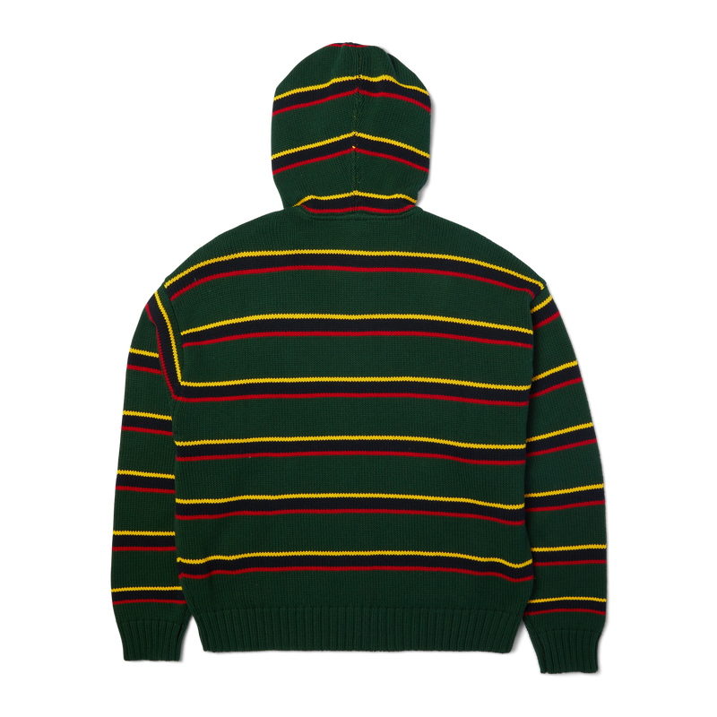 HUF Banks Full-Zip Striped Hoodie Sycamore
