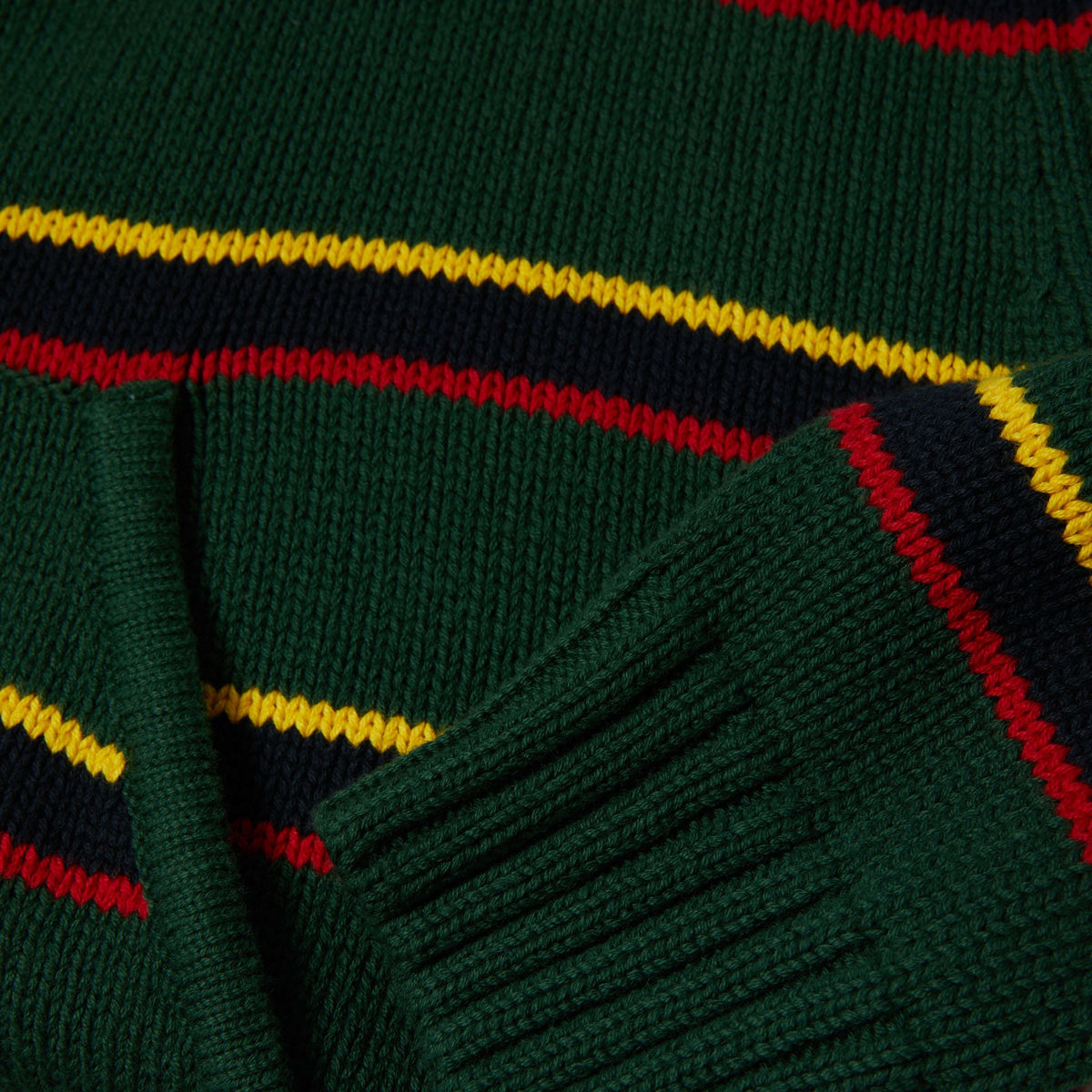 HUF Banks Full-Zip Striped Hoodie Sycamore