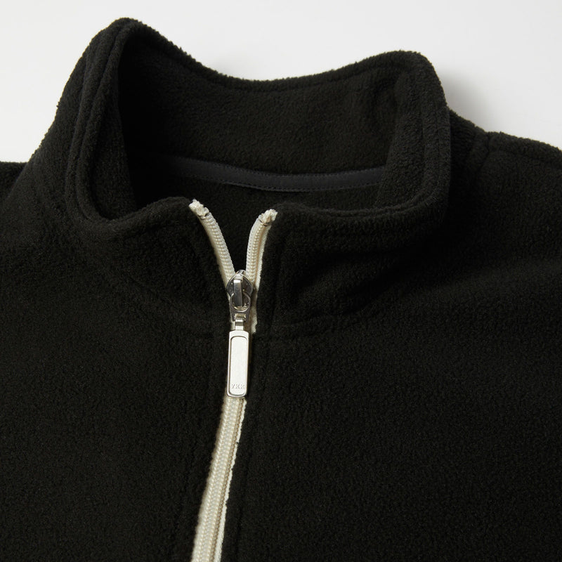 HUF Basecamp Quarter-Zip Polar Fleece Black