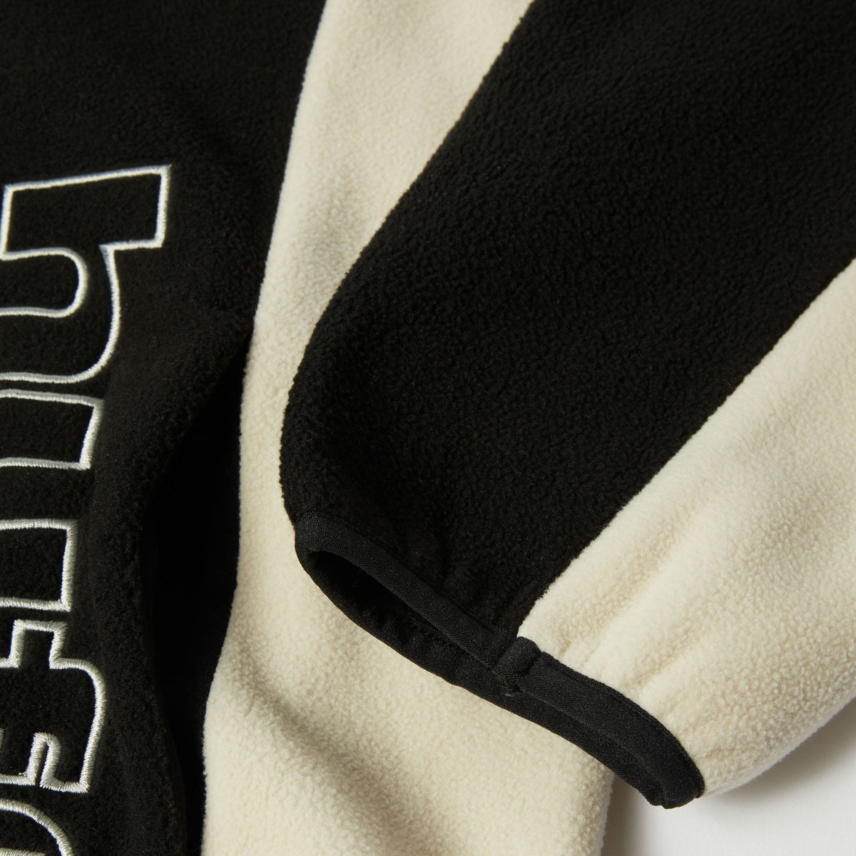 HUF Basecamp Quarter-Zip Polar Fleece Black