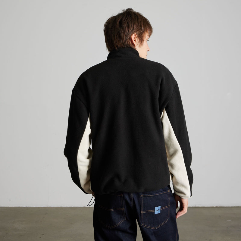 HUF Basecamp Quarter-Zip Polar Fleece Black