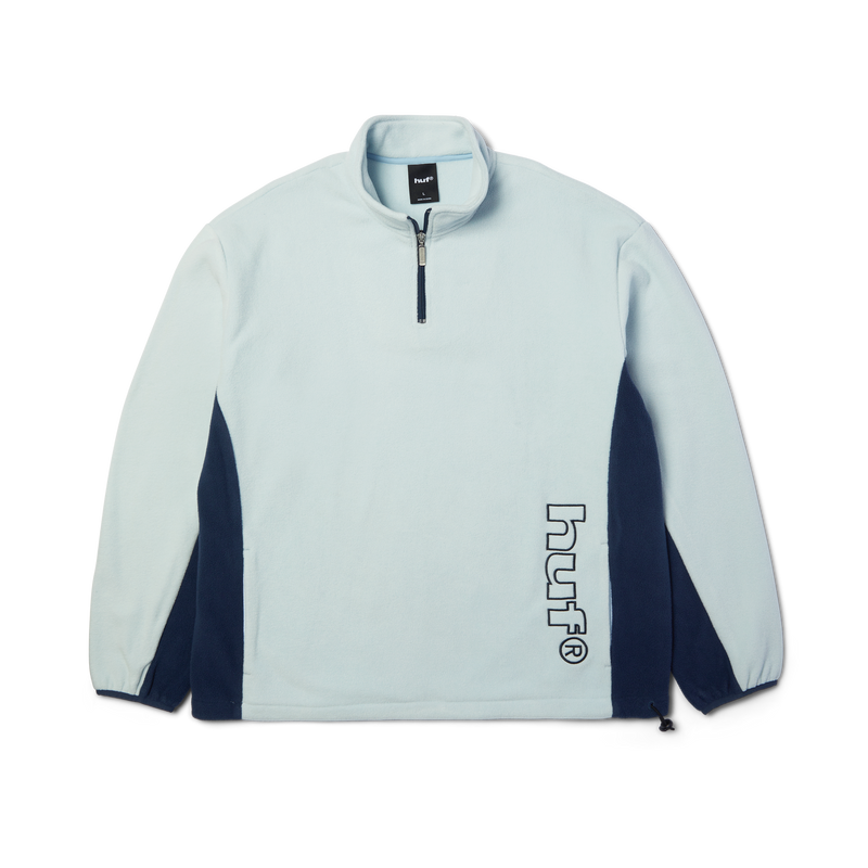 HUF Basecamp Quarter-Zip Polar Fleece Sky Blue