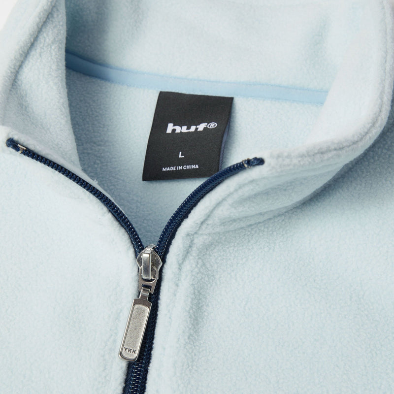 HUF Basecamp Quarter-Zip Polar Fleece Sky Blue