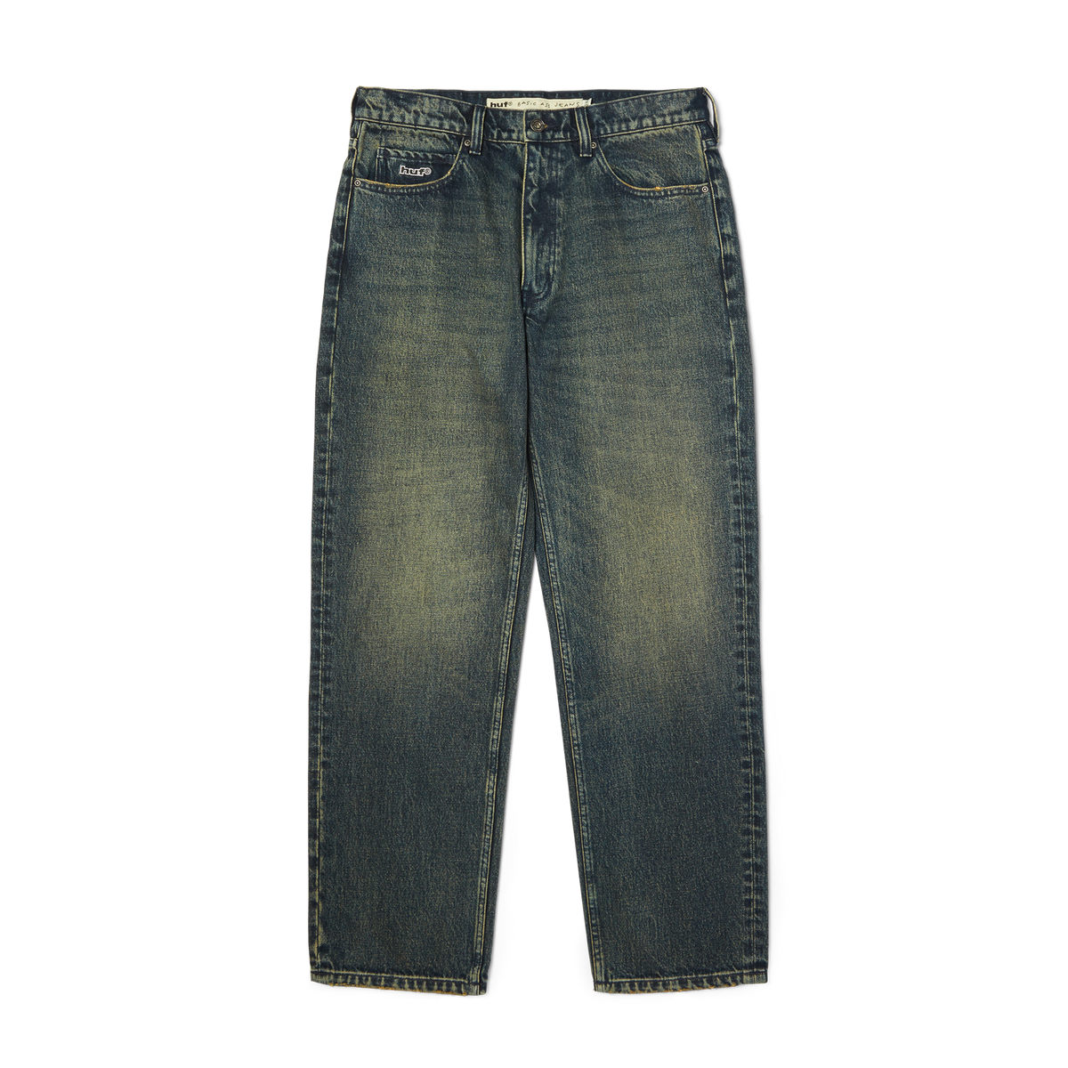 HUF Basic Ass Faded Jeans Sanded Blue