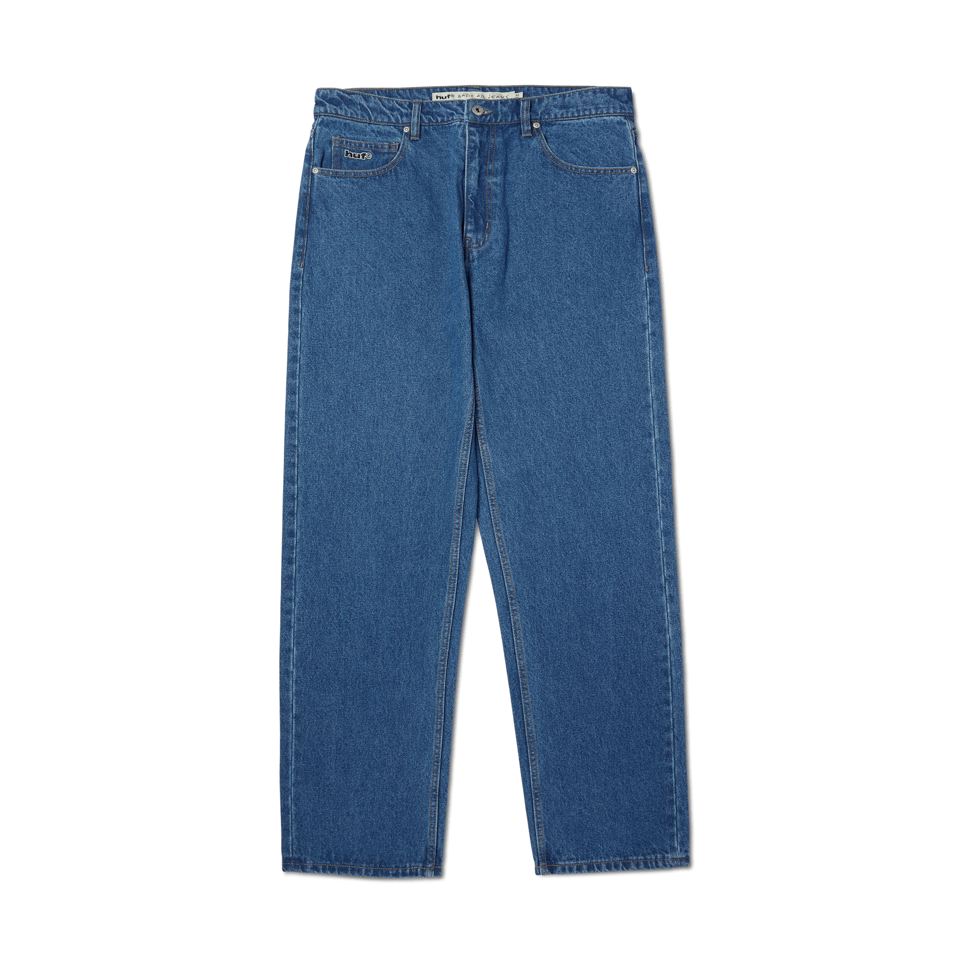 Huf Basic Ass Jeans Stone Wash Indigo
