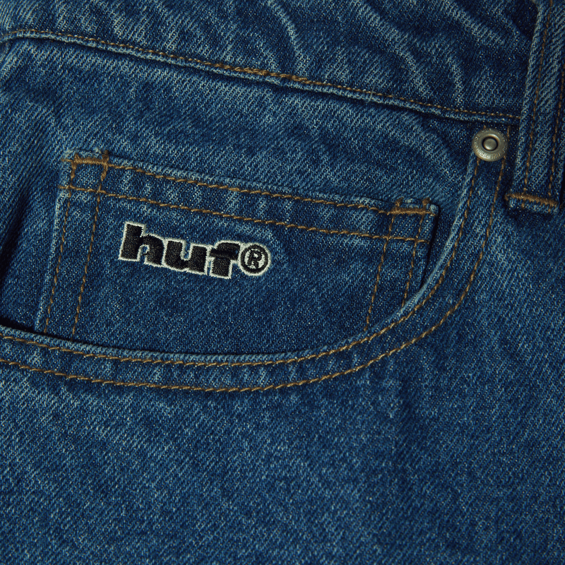 Huf Basic Ass Jeans Stone Wash Indigo