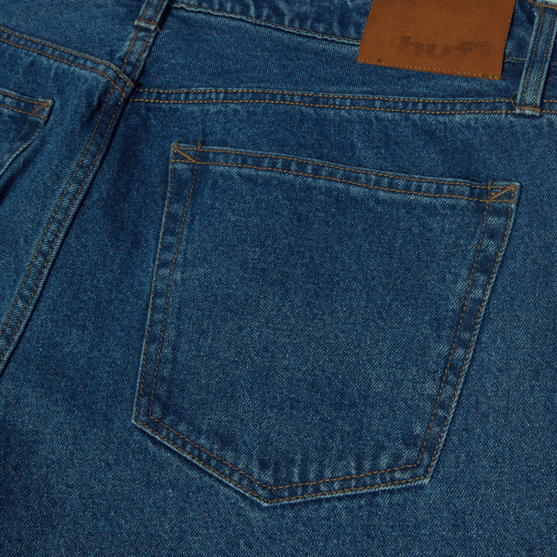 Huf Basic Ass Jeans Stone Wash Indigo