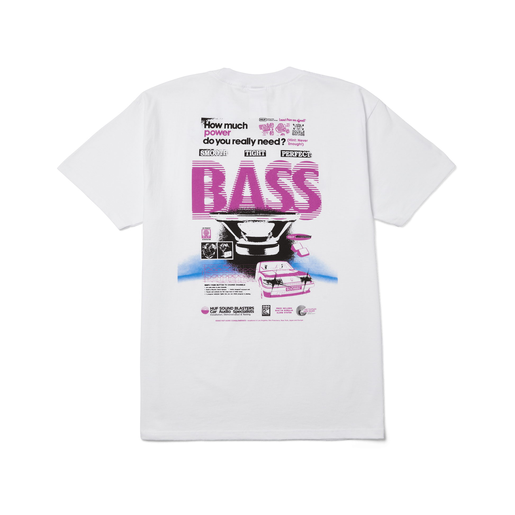 HUF Bass Power T-Shirt White