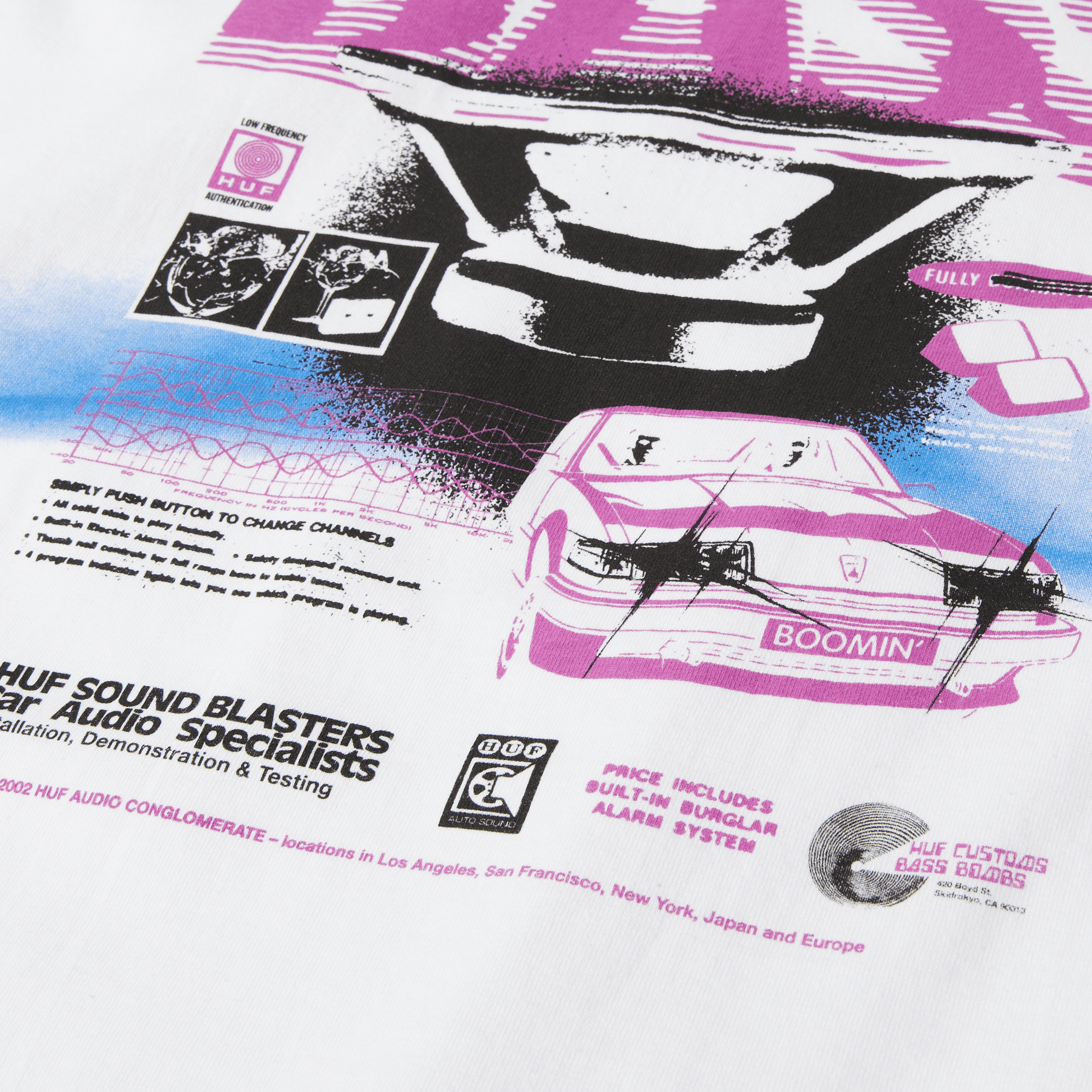 HUF Bass Power T-Shirt White