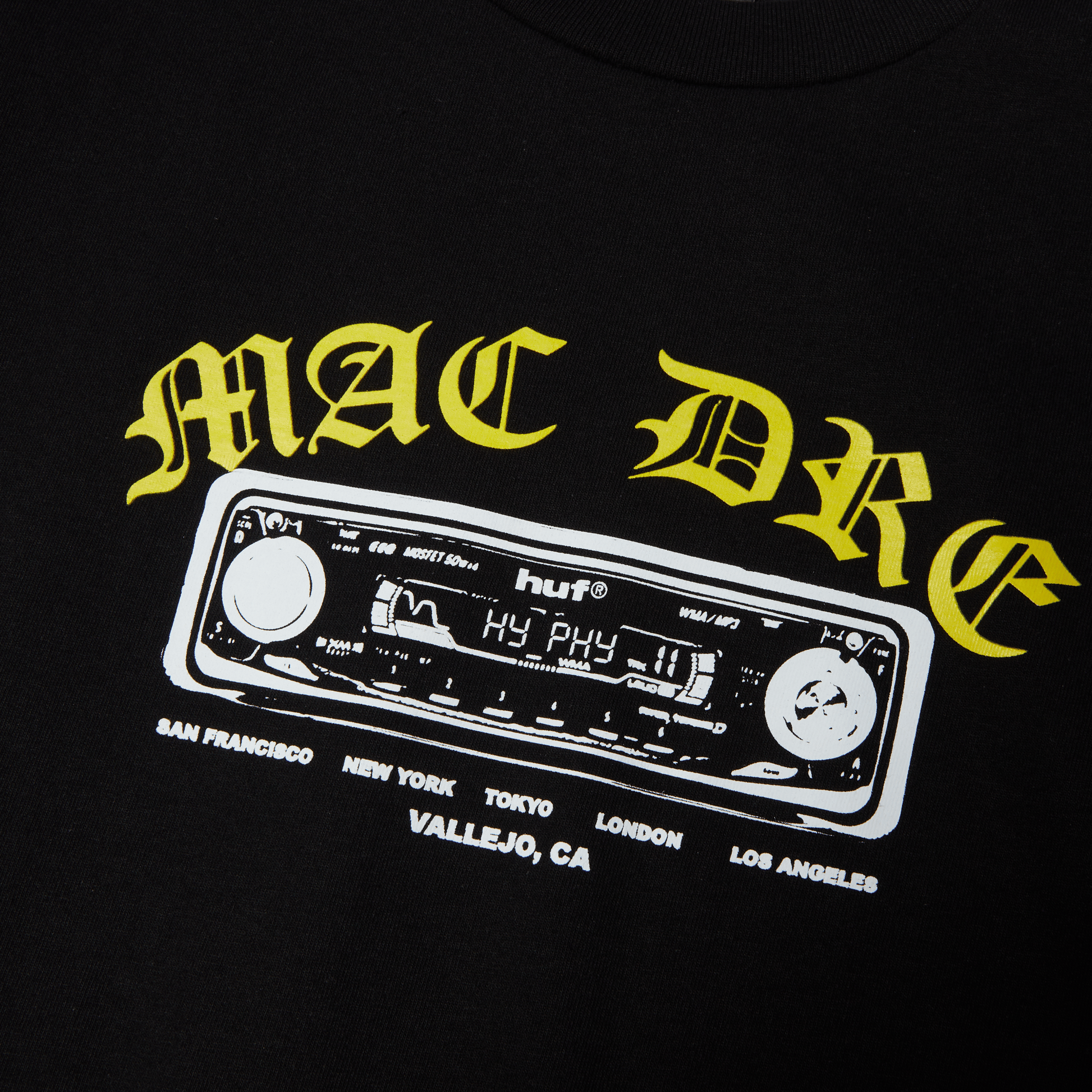 Huf x Mac Dre Best Of T-Shirt Black