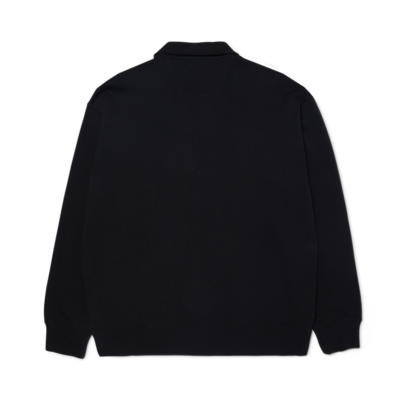 HUF Big Block 1/4 Zip French Terry Black