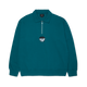 HUF Big Block 1/4 Zip French Terry Sea Green