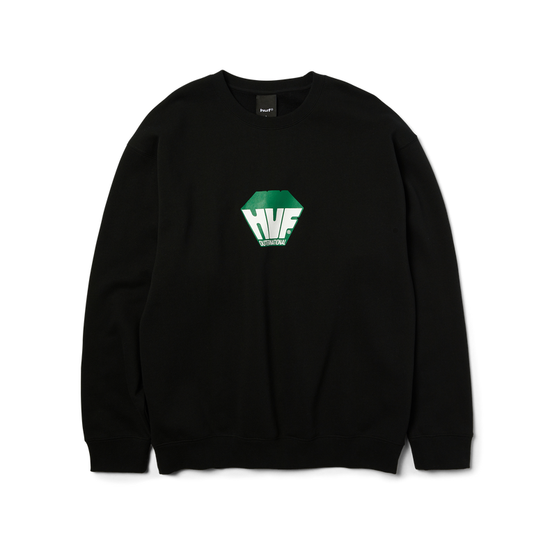 HUF Big Block Crewneck Sweatshirt Black